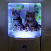220V White LED Night Light Pet Pattern Light-controlled Living Room Kitchen
