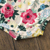 Baby Romper Jumpsuit Floral Print Short Sleeve Two-piece Suit