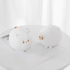 USB Charging Night Light Patting RGB Cartoon Cat Silicone