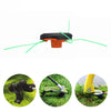 Grass Trimmer Head Nylon Line Cutter with 3 Mowing Rope for Garden Lawnmower Tools Parts