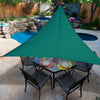 Triangle Sun Shade Sail Foldable Wear-resisting Waterproof Silver Coated Oxford Cloth Canopy Tarpaulin