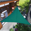Triangle Sun Shade Sail Foldable Wear-resisting Waterproof Silver Coated Oxford Cloth Canopy Tarpaulin