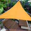 Triangle Sun Shade Sail Foldable Wear-resisting Waterproof Silver Coated Oxford Cloth Canopy Tarpaulin 4*4*4m