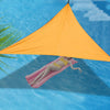 Triangle Sun Shade Sail Foldable Wear-resisting Waterproof Silver Coated Oxford Cloth Canopy Tarpaulin 4*4*4m
