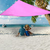 Triangle Sun Shade Sail Foldable Wear-resisting Waterproof Silver Coated Oxford Cloth Canopy Tarpaulin 4*4*4m