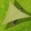 Triangle Sun Shade Sail Foldable Wear-resisting Waterproof Silver Coated Oxford Cloth Canopy Tarpaulin 4*4*4m
