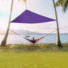 Triangle Sun Shade Sail Foldable Wear-resisting Waterproof Silver Coated Oxford Cloth Canopy Tarpaulin 4*4*4m