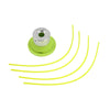 Grass Trimmer Head Nylon Line Cutter with 4 Mowing Rope for Garden Lawnmower Tools Parts