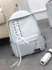 Canvas Lace-up Bowknot Backpack