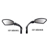 Hafny Adjustable Bike Rearview Mirror Stainless Steel Lens Left/Right Side