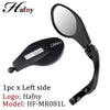 Hafny Adjustable Bike Rearview Mirror Stainless Steel Lens Left/Right Side