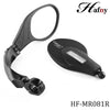 Hafny Adjustable Bike Rearview Mirror Stainless Steel Lens Left/Right Side