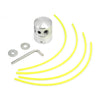 Aluminum Grass Trimmer Head Garden Lawnmower Tools Parts with 4 Mowing Lines