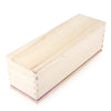 Rectangular Solid DIY Handmade Silicone Soap Mold Wooden Box with Cover Purple