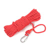 Multipurpose Magnet Fishing Rescue Safety Rope Rock Climbing Cord with Carabiner