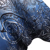 Plus Size Tribal Print Cold Shoulder Asymmetrical T-shirt