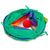 Foldable Rainbow Colored Cat Tunnel with Balls Collapsible Pet Tube Toy