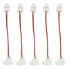 Waterproof 2 Pin SMD 5050 3528 Flex LED Strip Connector 5PCS