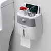 Ecoco Double-layer Tissue Storage Box Toilet Paper Holder for Living Room Bathroom Kitchen
