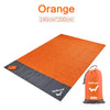 Portable Waterproof Picnic Mat Water Repellent with Windproof Stakes Machine Washable for Camping Spring Outing