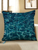 Water Wave Print Square Throw Pillow Case