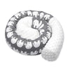 2m Baby Cot Bumper Pillow Crib Bed Toddler Cushion Cotton Elephant Printed Washable Case
