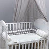 2m Baby Cot Bumper Pillow Crib Bed Toddler Cushion Cotton Elephant Printed Washable Case