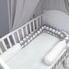 2m Baby Cot Bumper Pillow Crib Bed Toddler Cushion Cotton Elephant Printed Washable Case