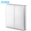 Aqara Wall Intelligent Linkage Light Control Switch Panel Single Fire Double Key Version ( Xiaomi Ecosystem Product )