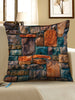 Stone Brick Wall Printed Decorative Pillowcase