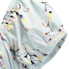 Vintage Floral A-line Dress Square Neck Puff Sleeve