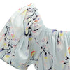 Vintage Floral A-line Dress Square Neck Puff Sleeve