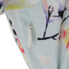 Vintage Floral A-line Dress Square Neck Puff Sleeve