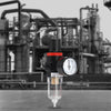 AFR2000 Pneumatic Filter Air Treatment Unit Pressure Regulator Compressor Oil Water Separation