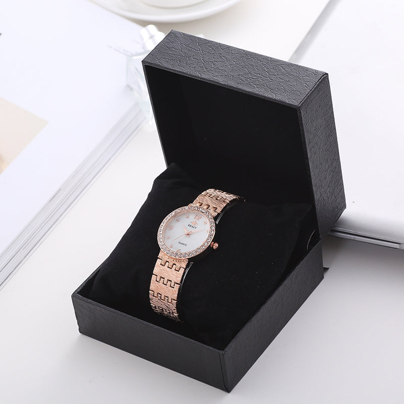 REALY A0155 Women's Quartz Watch Simple Diamond Design