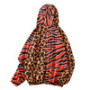 Men Hoodie Leopard Tiger Print Hooded Long Sleeve Coat