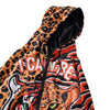 Men Hoodie Leopard Tiger Print Hooded Long Sleeve Coat