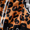 Men Hoodie Leopard Tiger Print Hooded Long Sleeve Coat