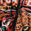 Men Hoodie Leopard Tiger Print Hooded Long Sleeve Coat