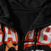 Men Hoodie Leopard Tiger Print Hooded Long Sleeve Coat