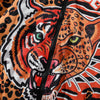 Men Hoodie Leopard Tiger Print Hooded Long Sleeve Coat