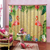 3D Digital Print Curtain with Flamingo Water Resistance