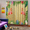3D Digital Print Curtain with Flamingo Water Resistance