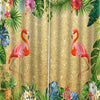 3D Digital Print Curtain with Flamingo Water Resistance