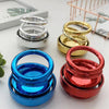 Solar-energy Double Ring Rotating Aromatherapy Car Decoration Toy