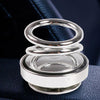 Solar-energy Double Ring Rotating Aromatherapy Car Decoration Toy