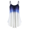 Ombre Spaghetti Strap Flare Women Tank Top