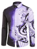 Musical Note Pattern Casual Long Sleeves Shirt
