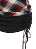 Checked Pocket Cinched T Shirt