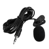 Portable External 3.5mm Hands-Free Mini Wired Collar  Lavalier Microphone